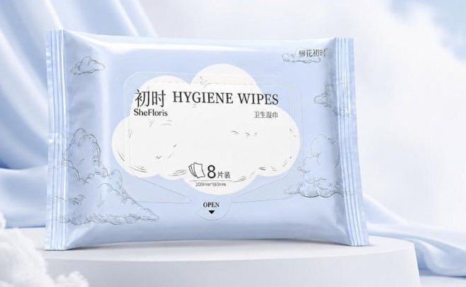 栖花初时卫生护理消毒湿巾 8片装